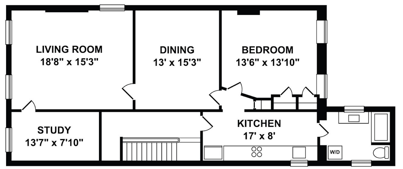 Floorplan for 393 Clinton Street, 3