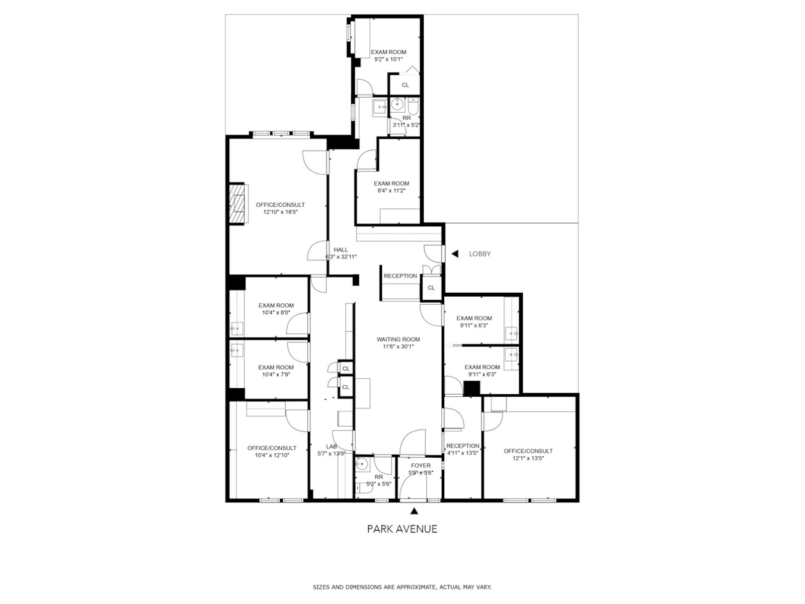 Floorplan for 927 Park Avenue, SUITE/1A