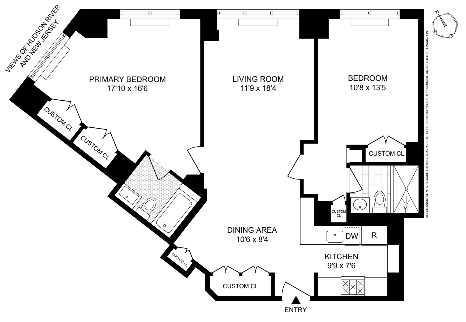 Floorplan for 380 Rector Place, 3B