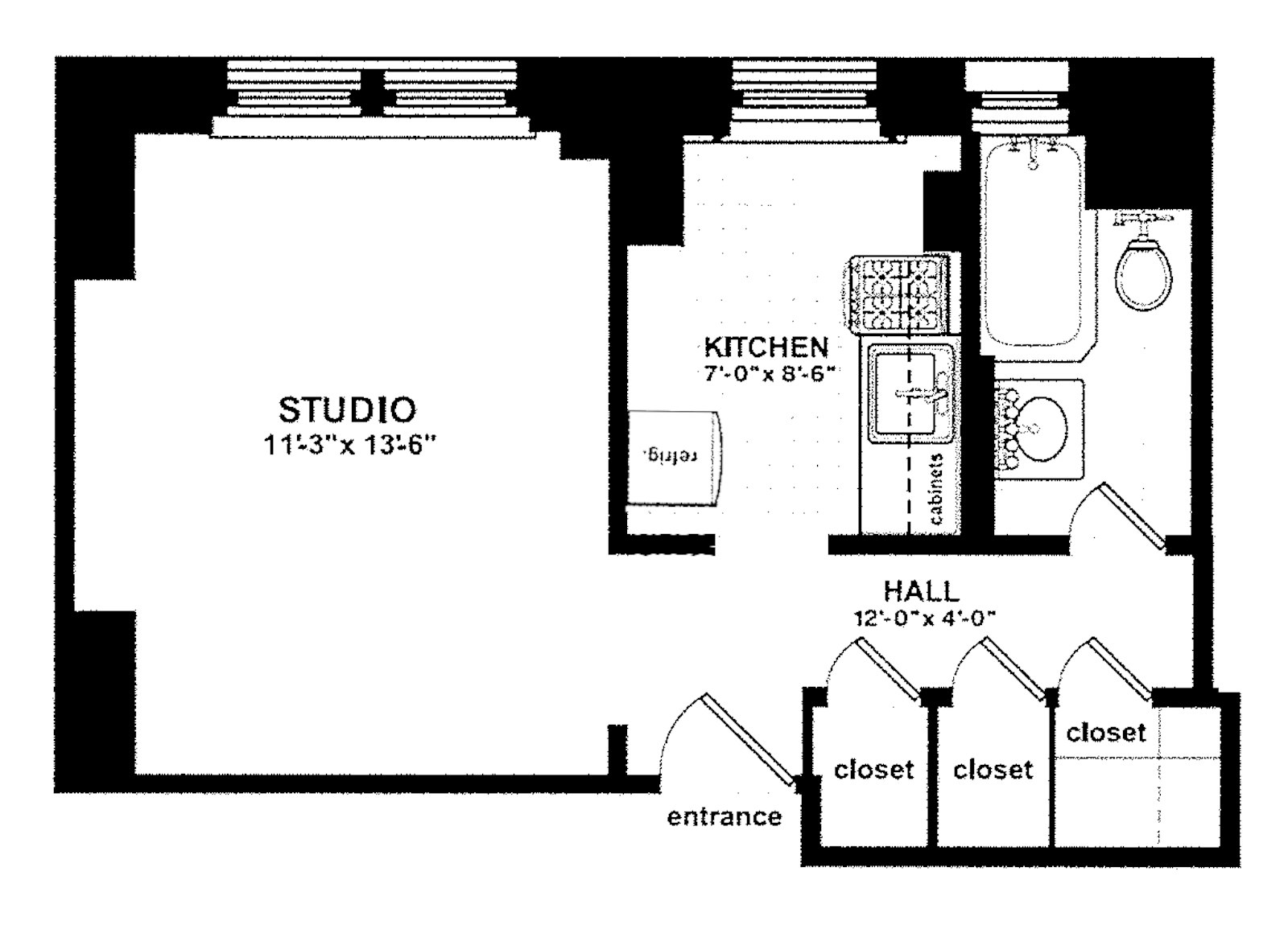 Floorplan for 1100 Madison Avenue, 5J