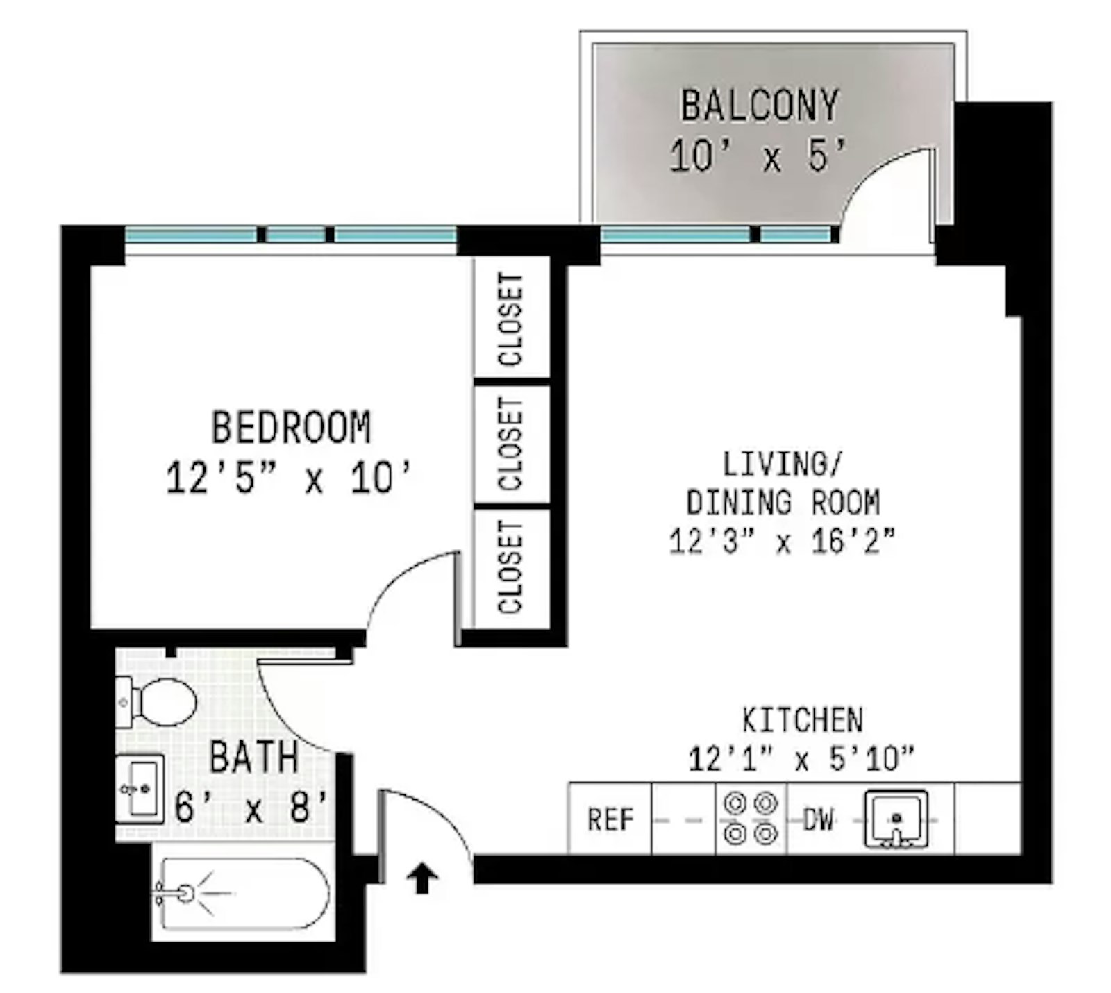 Floorplan for 114 Mulberry Street, 504