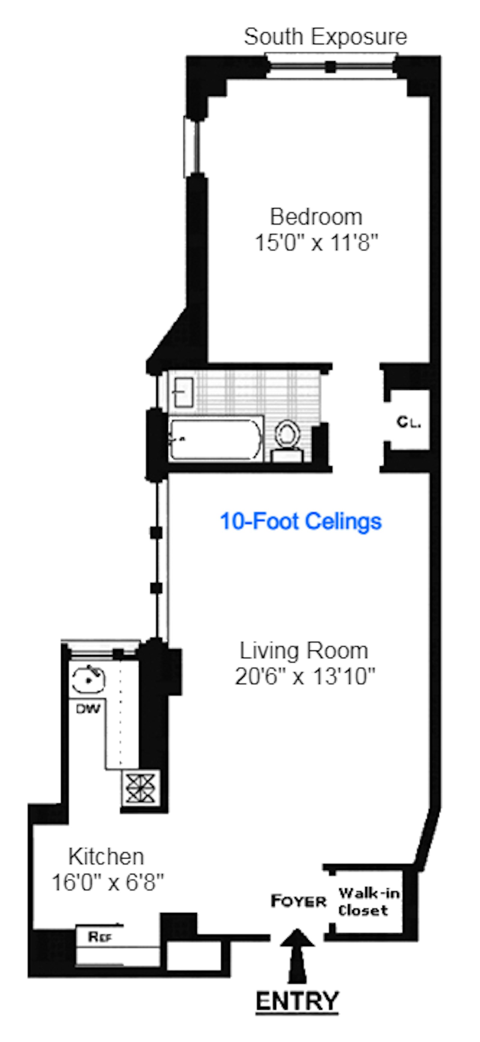 Floorplan for 157 East 72nd Street, 6H