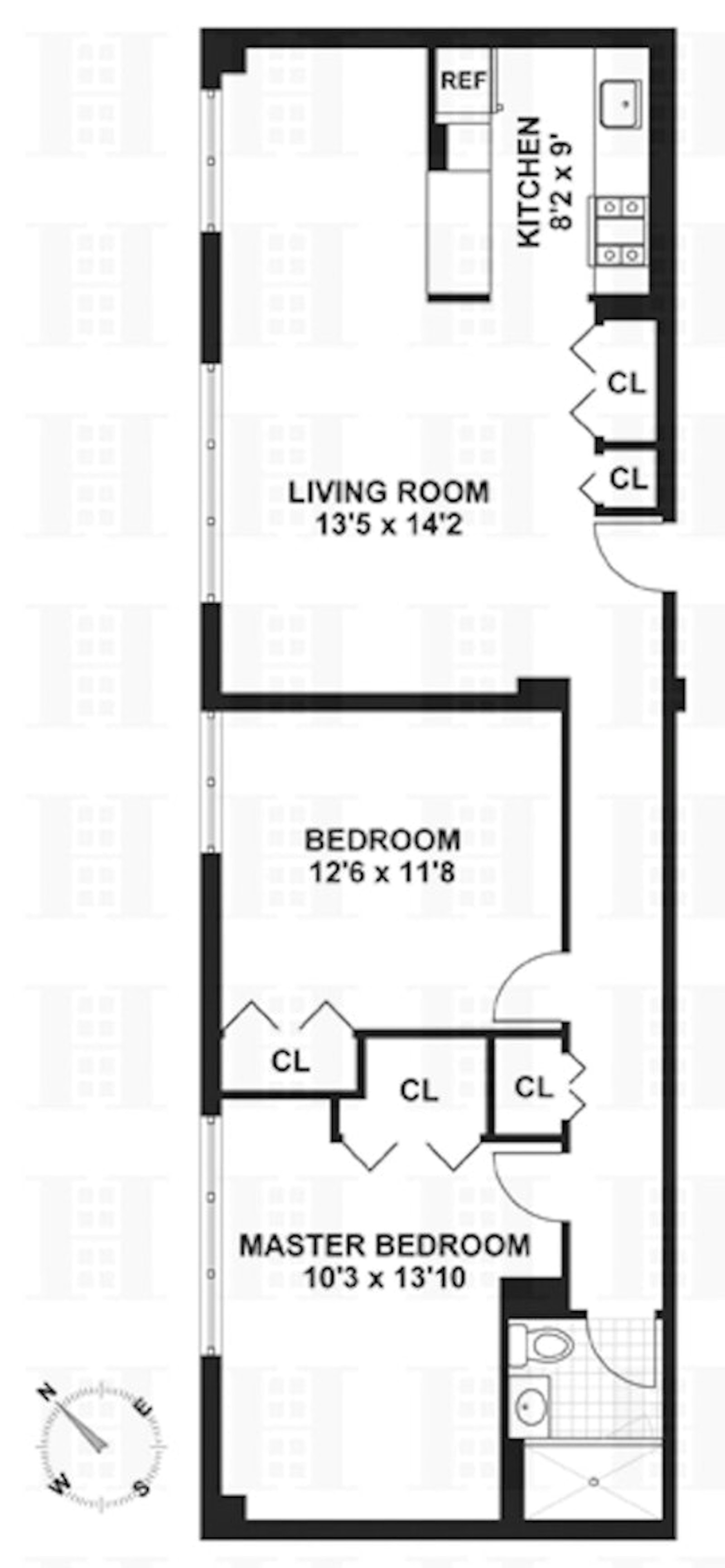 Floorplan for 130 Bradhurst Avenue, 1202