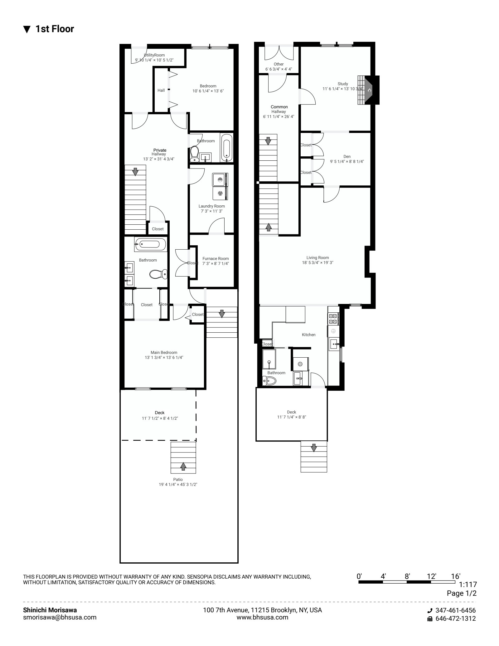 Floorplan for 364 7th Street