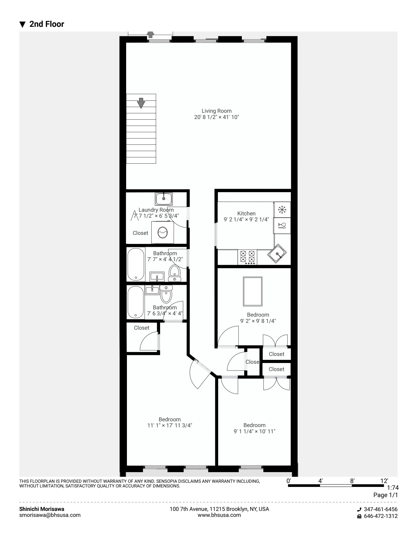 Floorplan for 224 Gates Avenue, 2