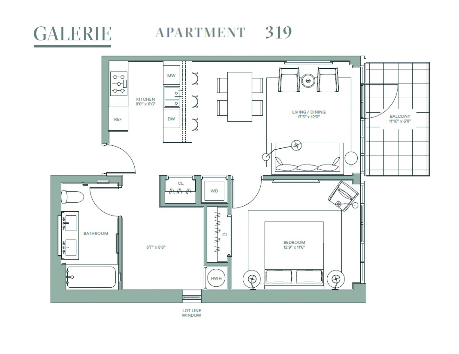 Floorplan for 22 -18 Jackson Avenue, 319