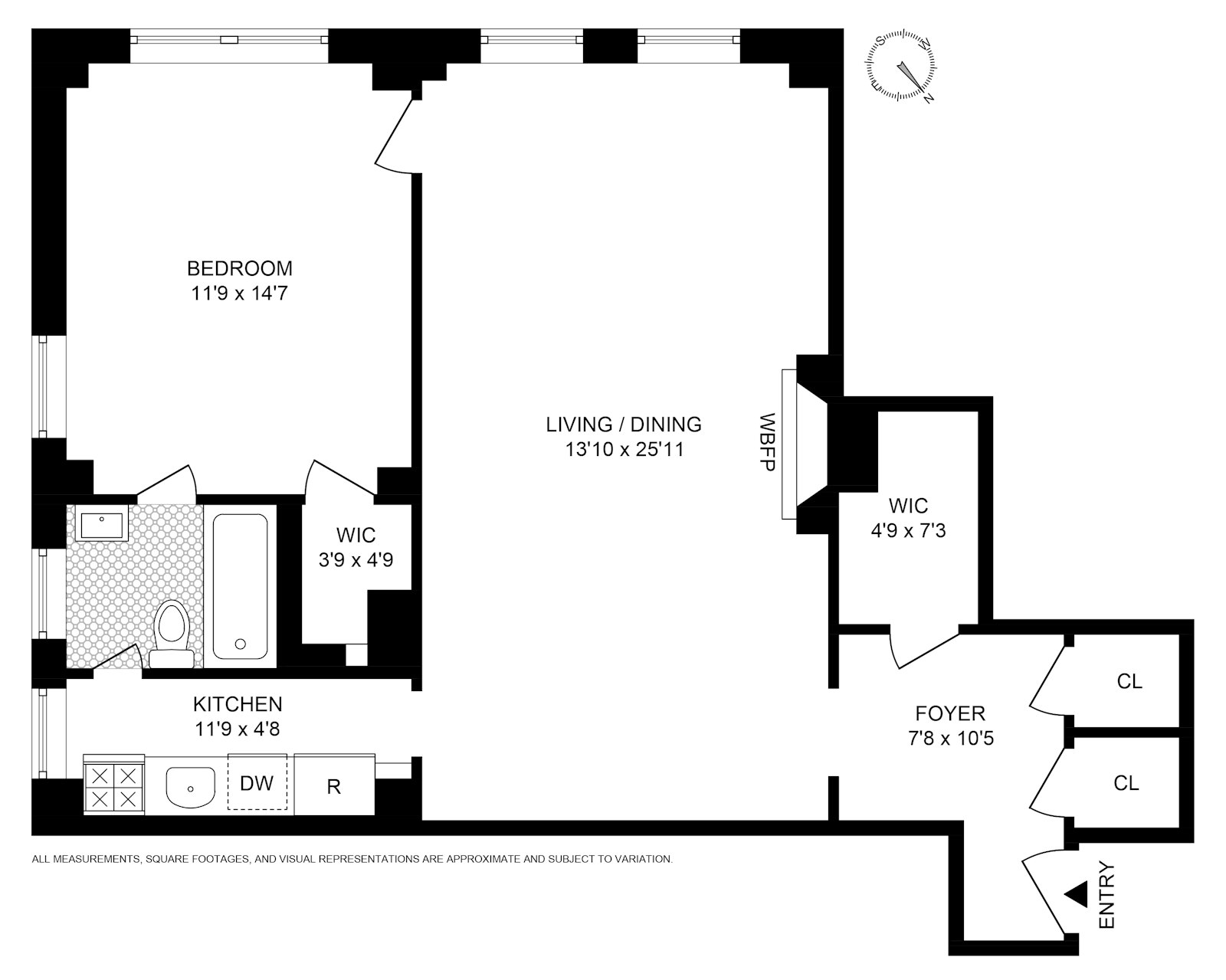 Floorplan for 210 East 73rd Street, 1G