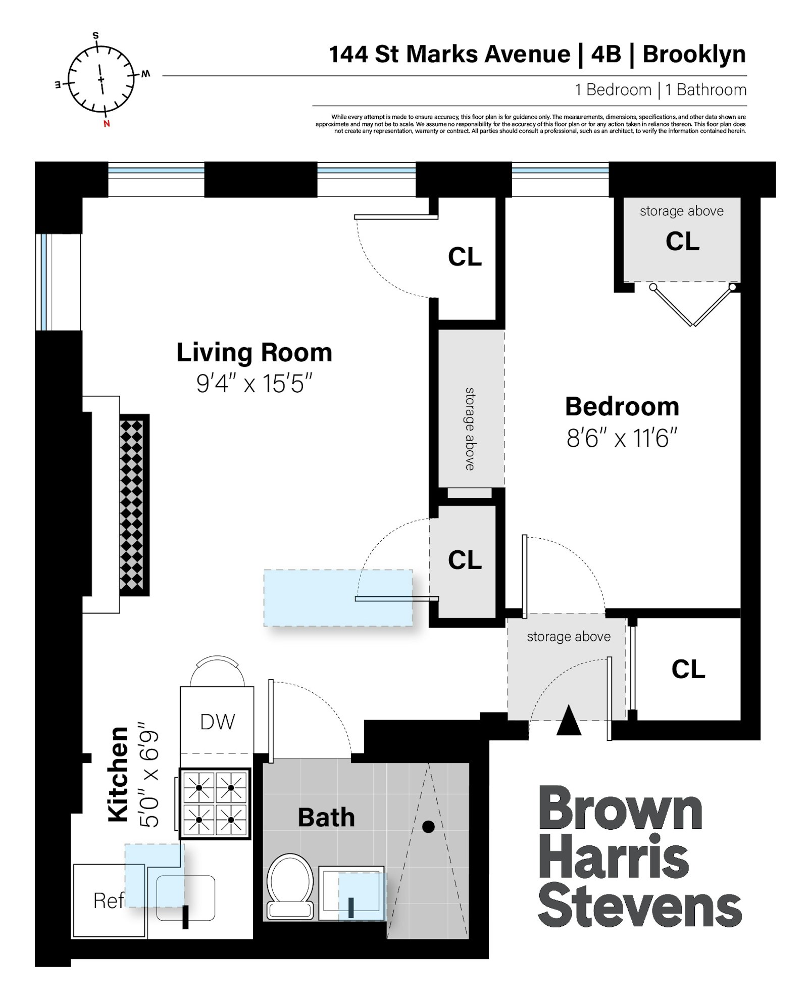 Floorplan for 144 St  Marks Avenue, 4B