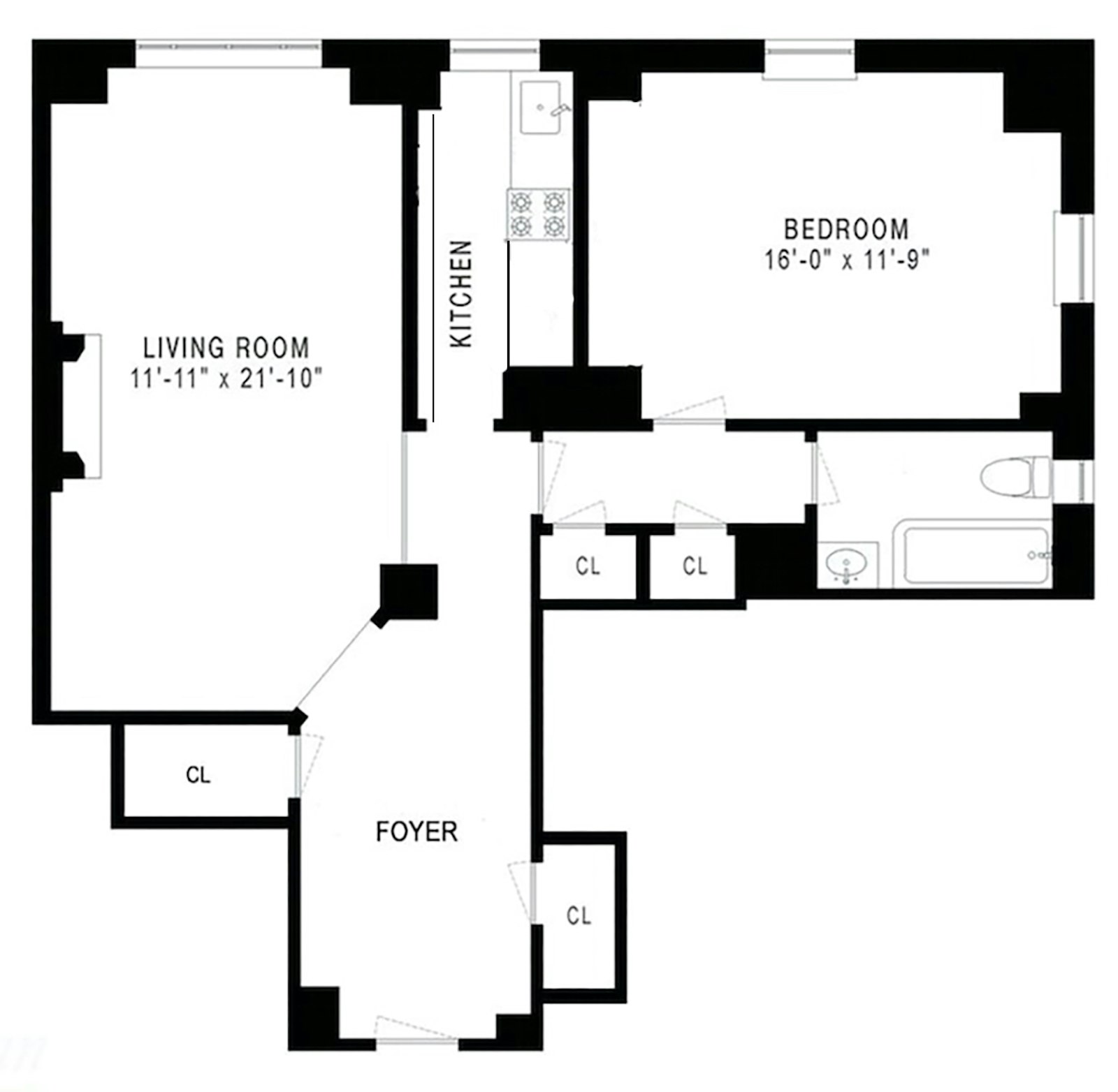 Floorplan for 25 Central Park West, 8V