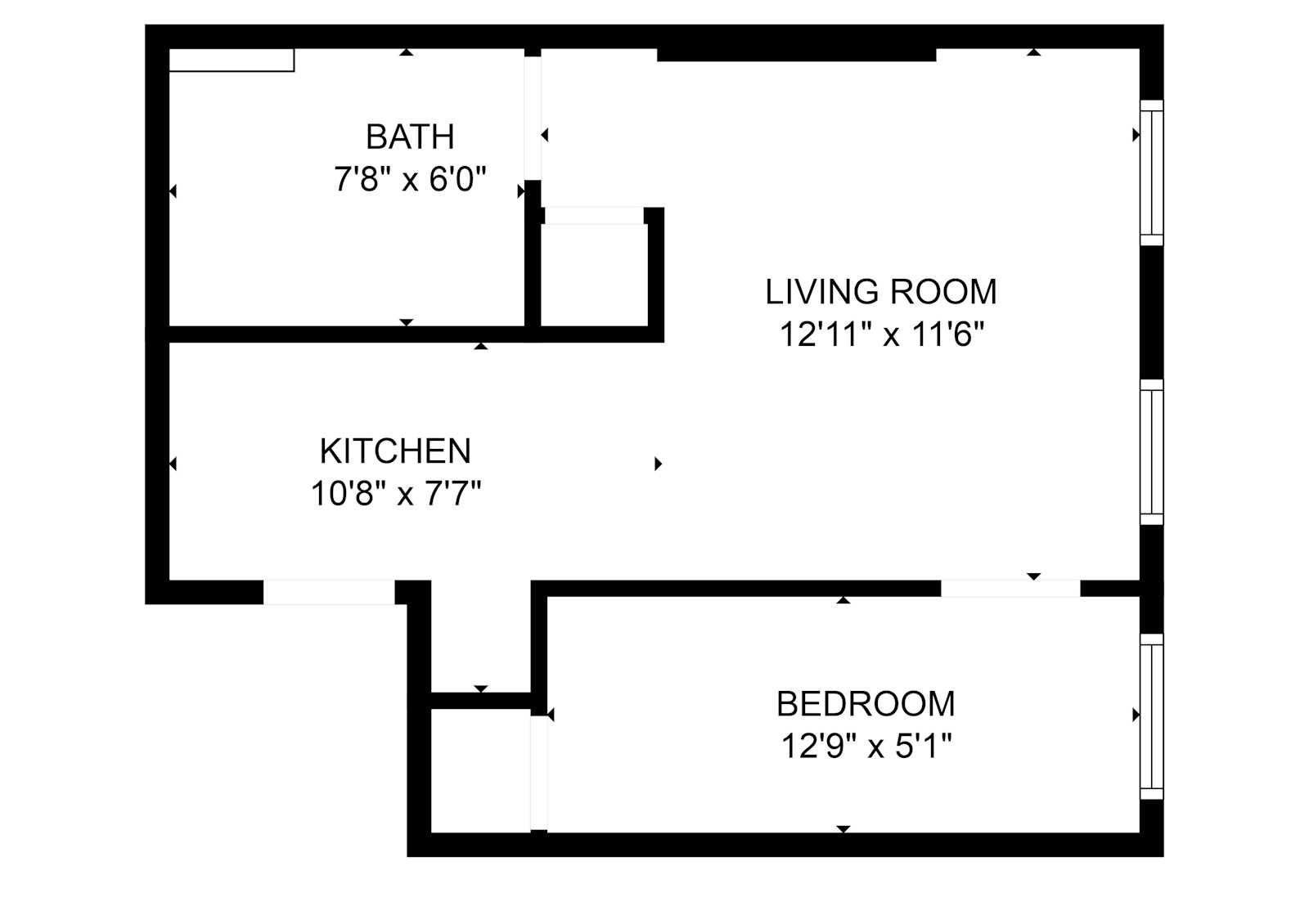 Floorplan for 81 Waverly Avenue, 2F