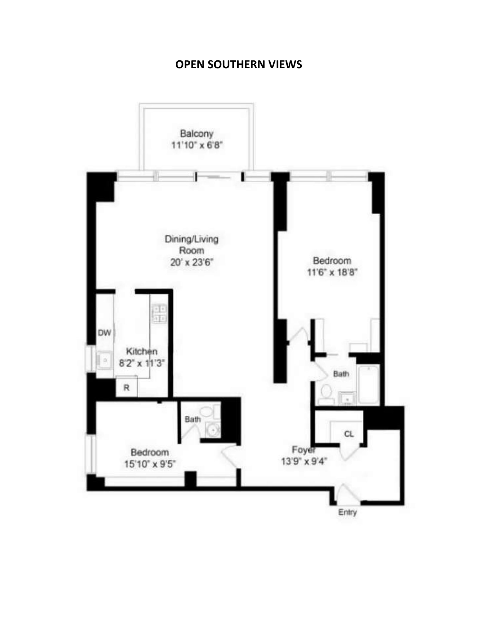 Floorplan for 58 West 58th Street, 17E