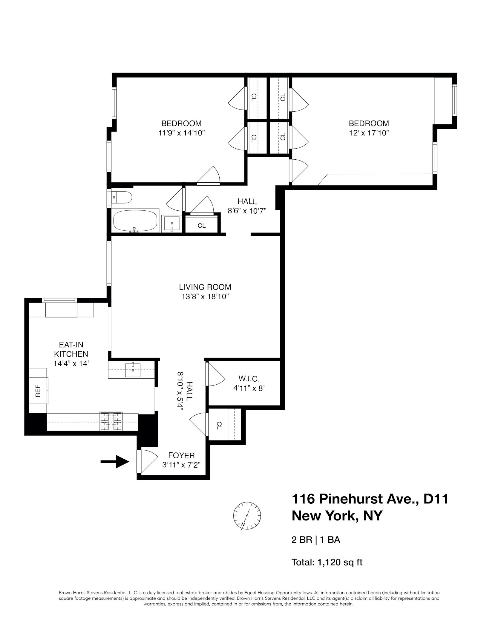 Floorplan for 116 Pinehurst Avenue, D11