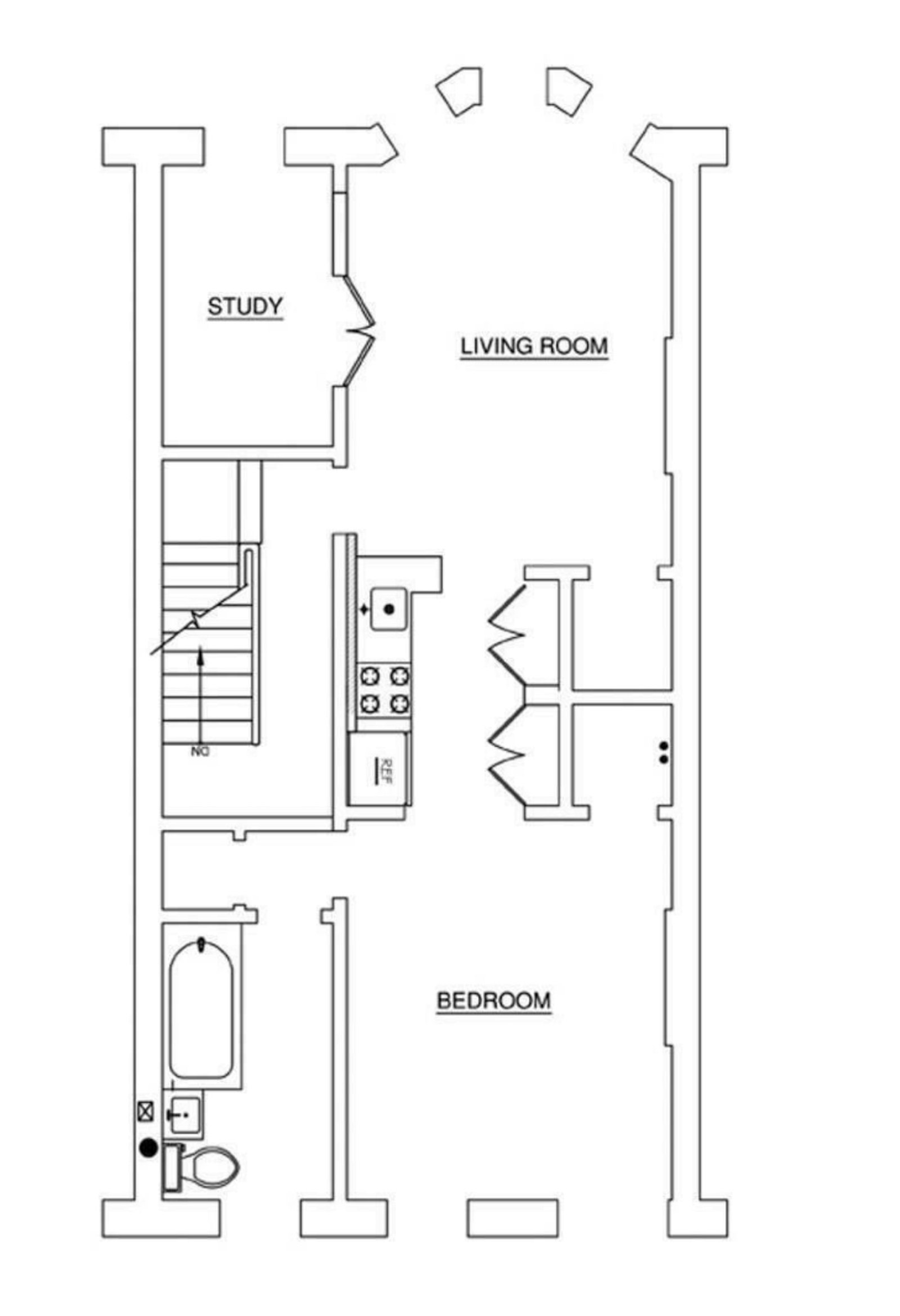 Floorplan for 116 Bainbridge Street, 2