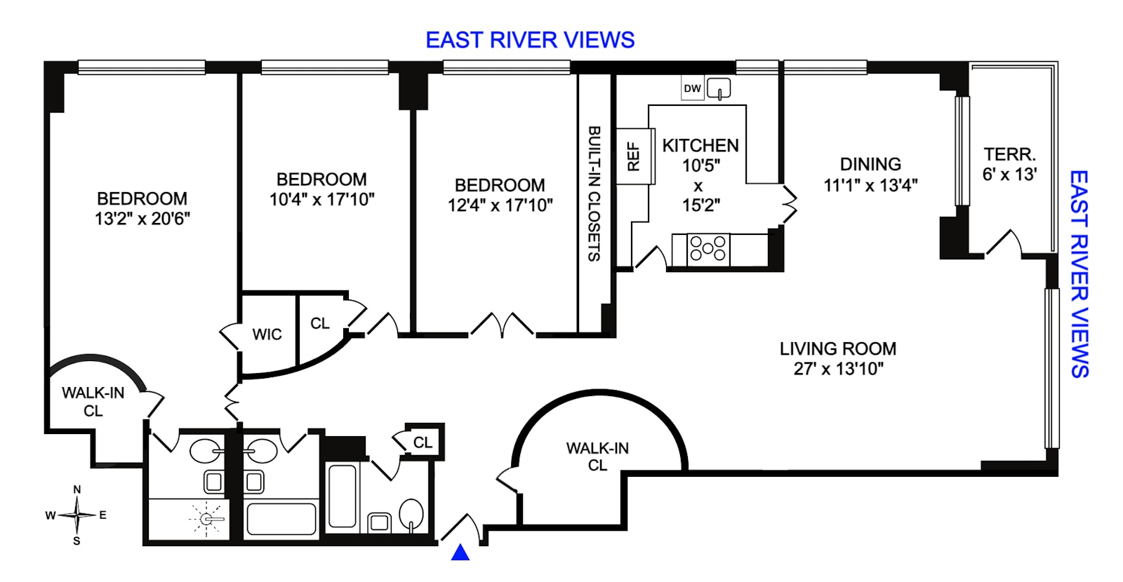 Floorplan for 530 East 72nd Street, 12C