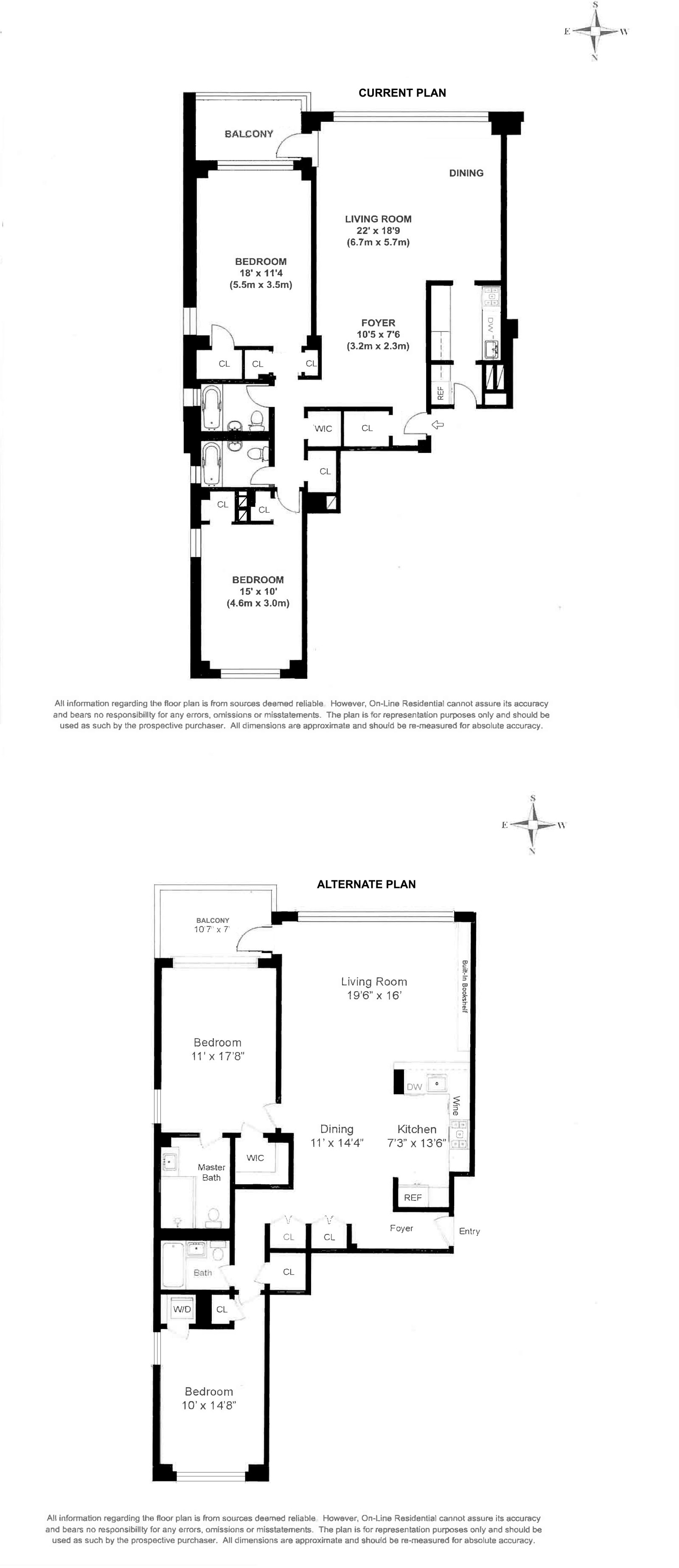 Floorplan for 15 West 12th Street, 4E