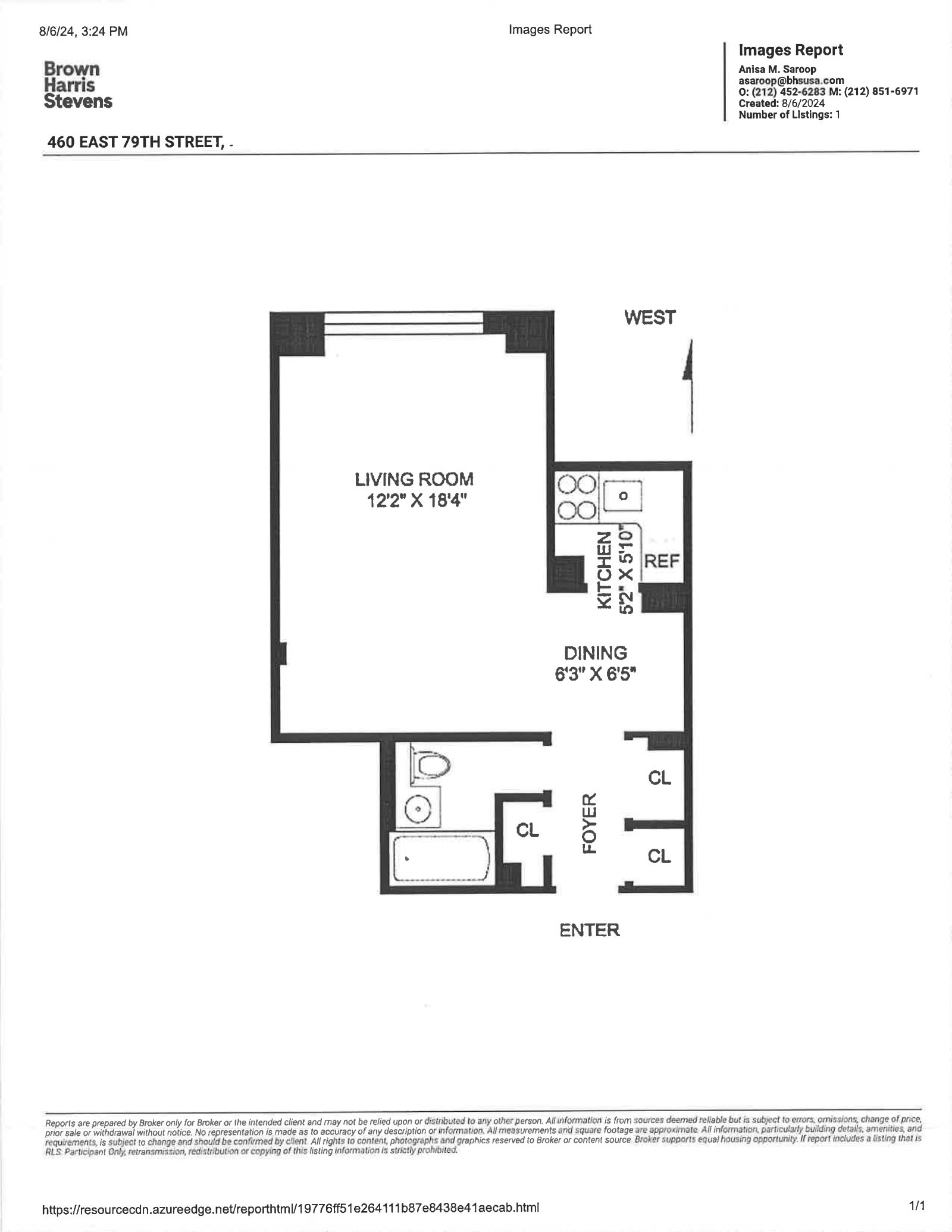 Floorplan for 460 East 79th Street, 15C