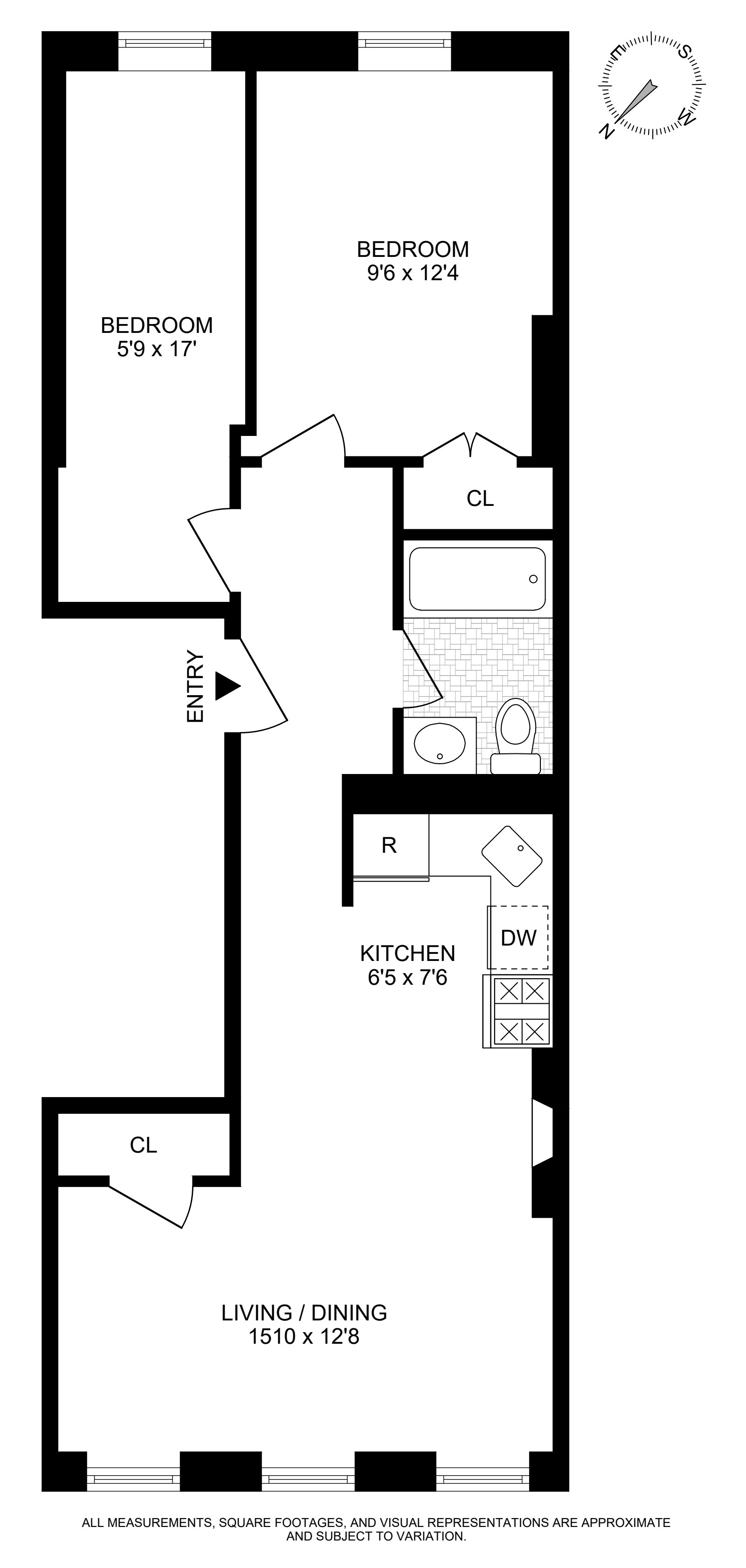 Floorplan for 437 Clermont Avenue, 2