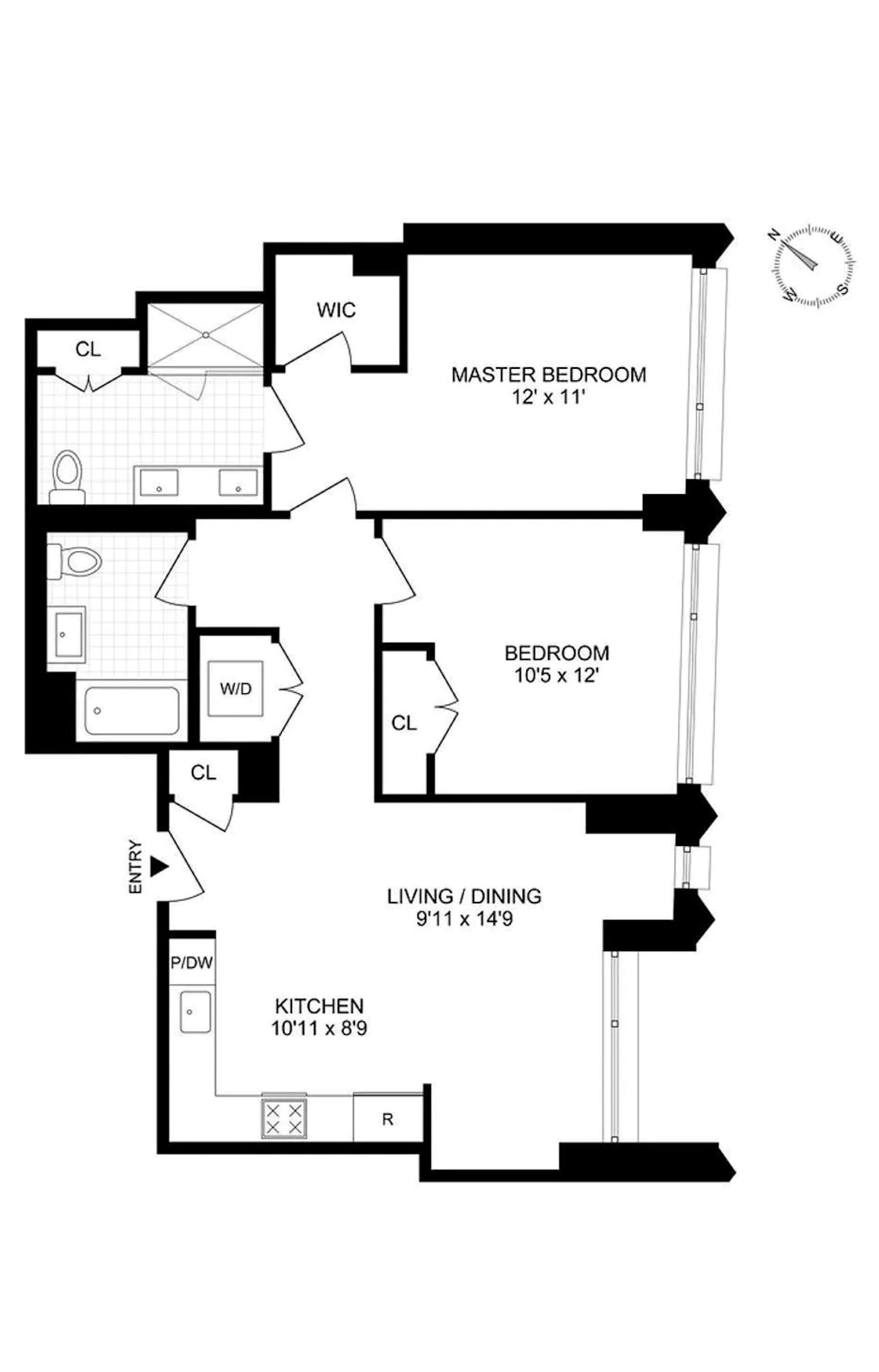 Floorplan for 550 Vanderbilt Avenue, 1510