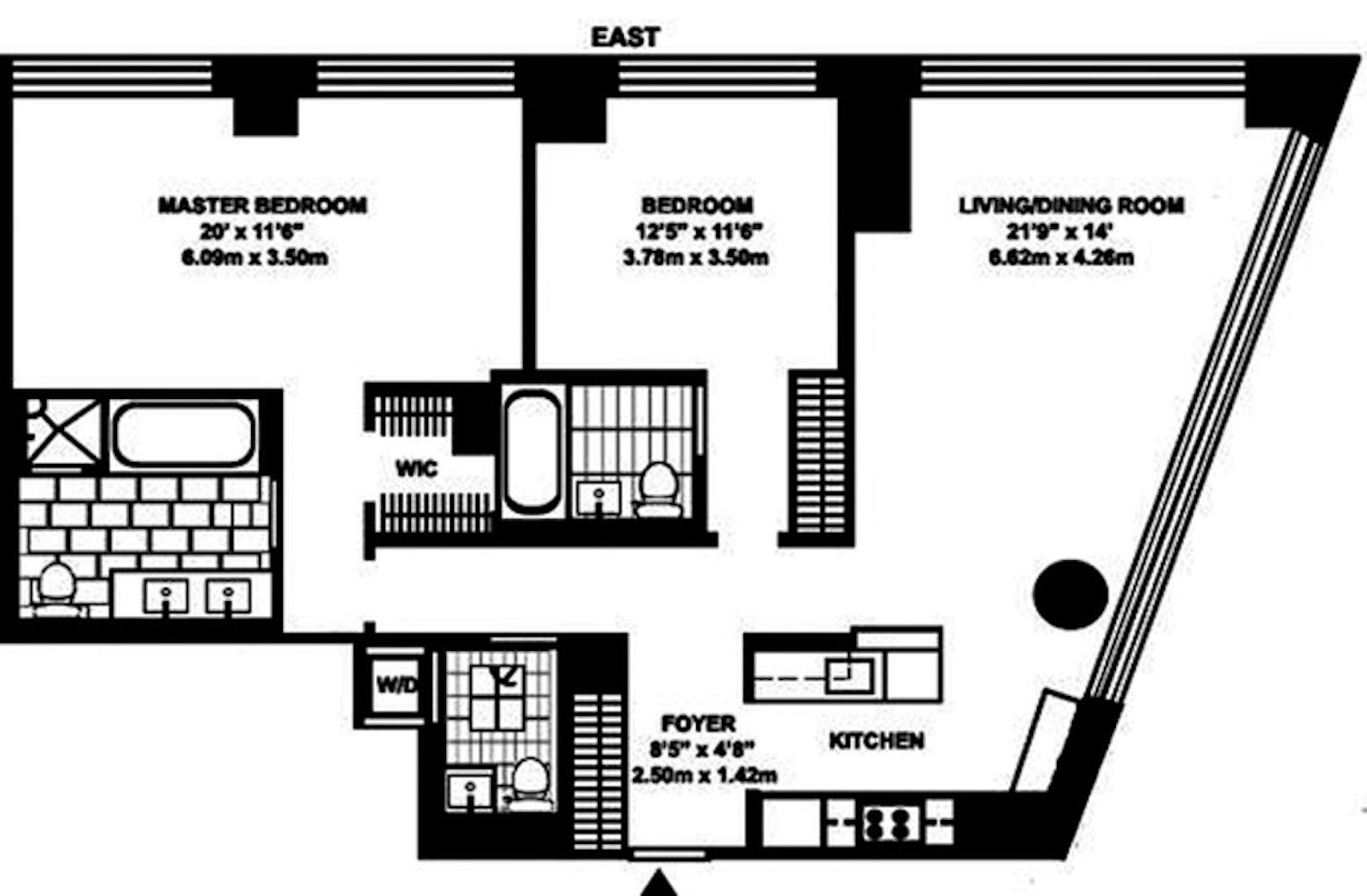 Floorplan for 200 Chambers Street, 19G