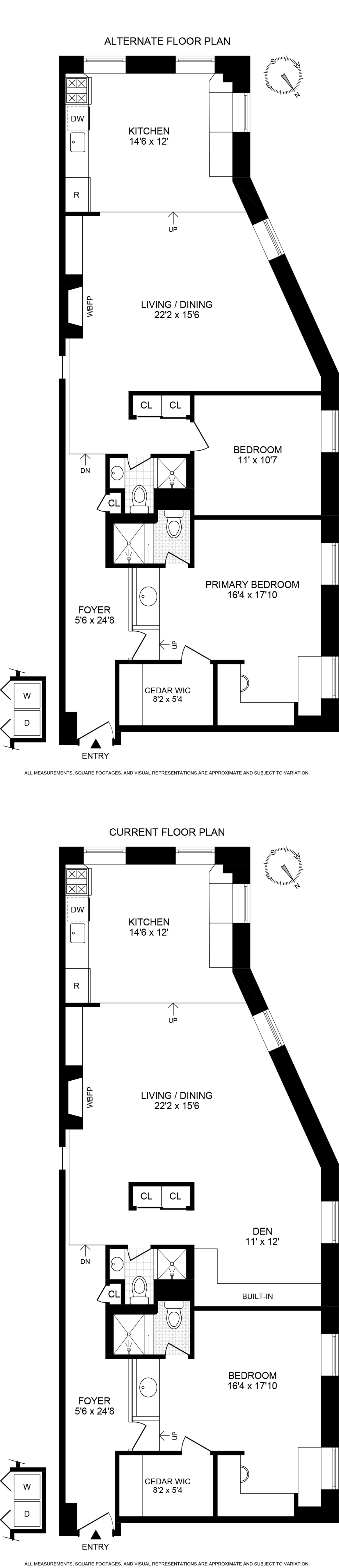 Floorplan for 34 West 13th Street, 5S