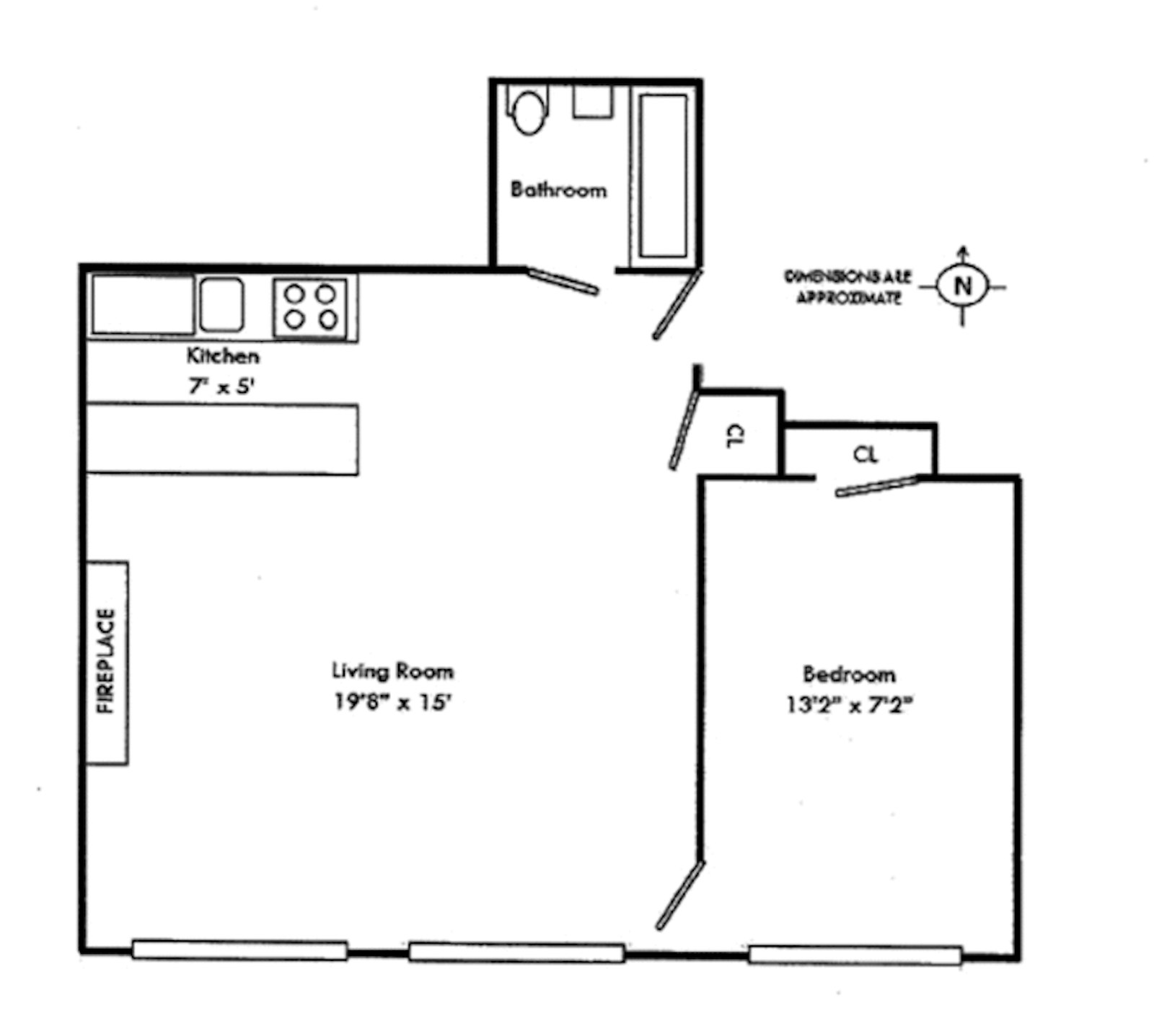 Floorplan for 13 East 9th Street, 3F