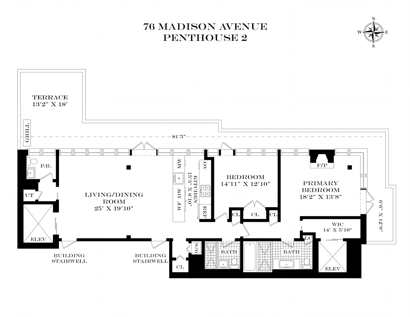 76 Madison Avenue PH2 NoMad New York NY 10016