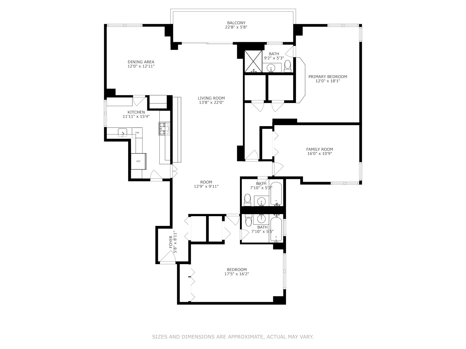 Floorplan for 3333 Henry Hudson Pkwy, 22S