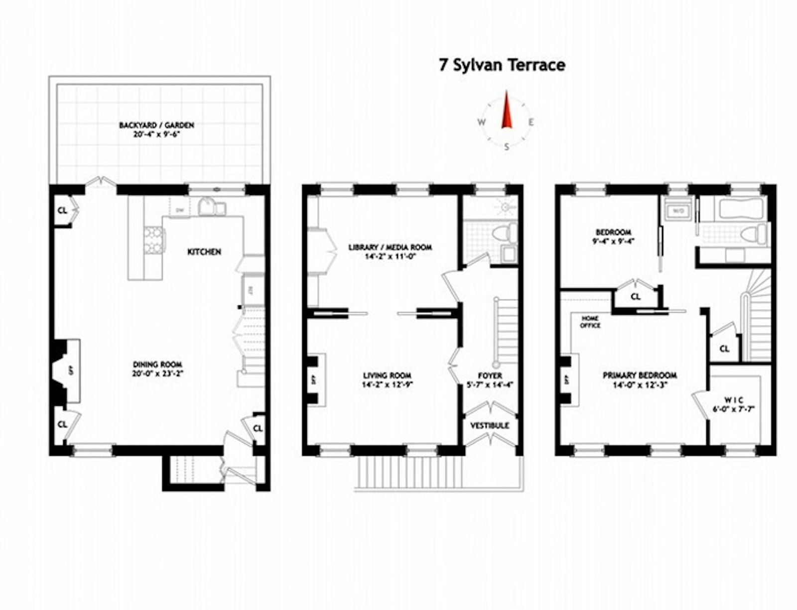 Floorplan for 7 Sylvan Terrace