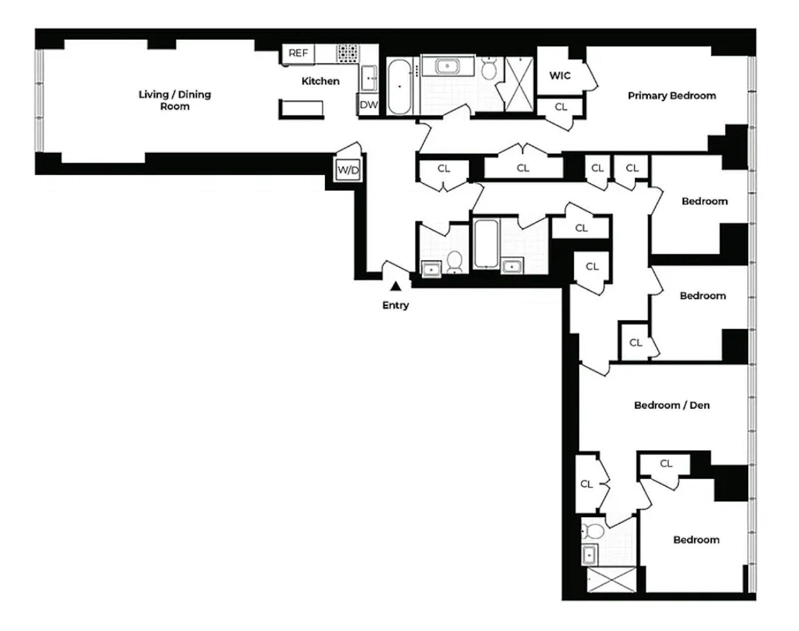 Floorplan for 207 East 57th Street, 4AB