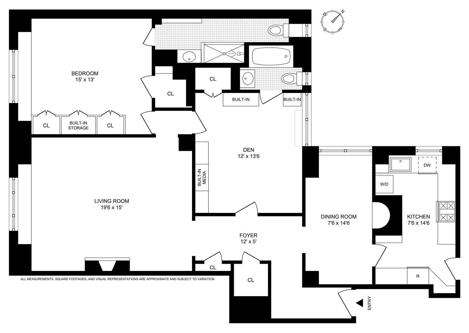 Floorplan for 444 East 57th Street, 3C