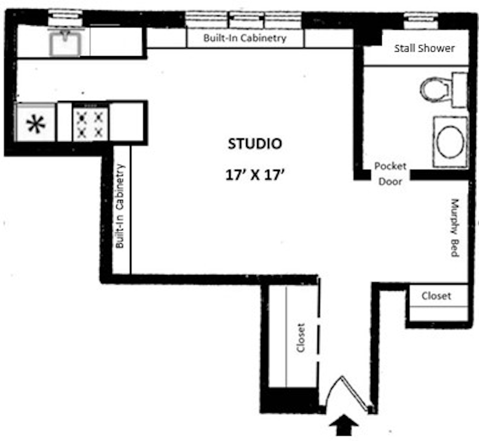 Floorplan for 140 East 28th Street, 2H