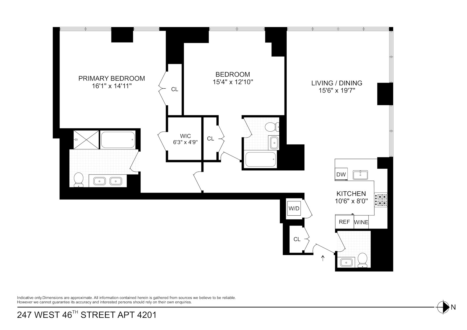 Floorplan for 247 West 46th Street, 4201