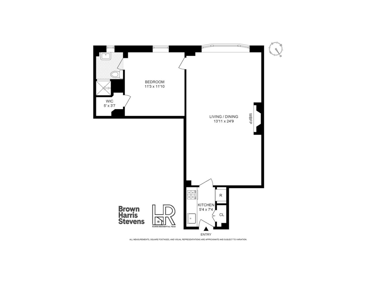 Floorplan for 61 West 9th Street, 9B