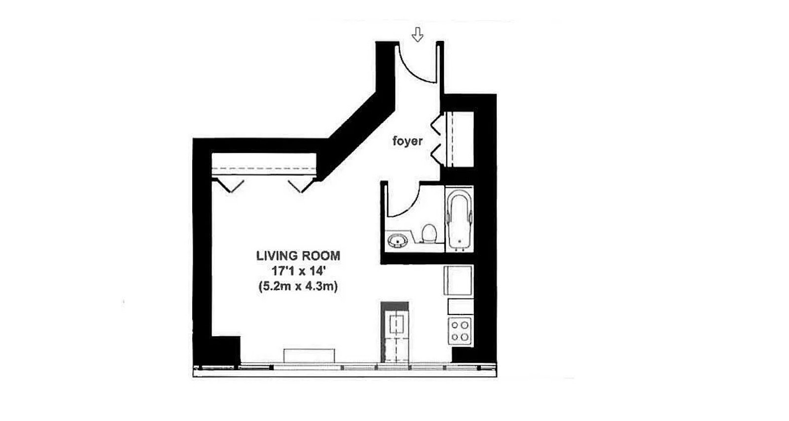 Floorplan for 455 East 86th Street, 14D