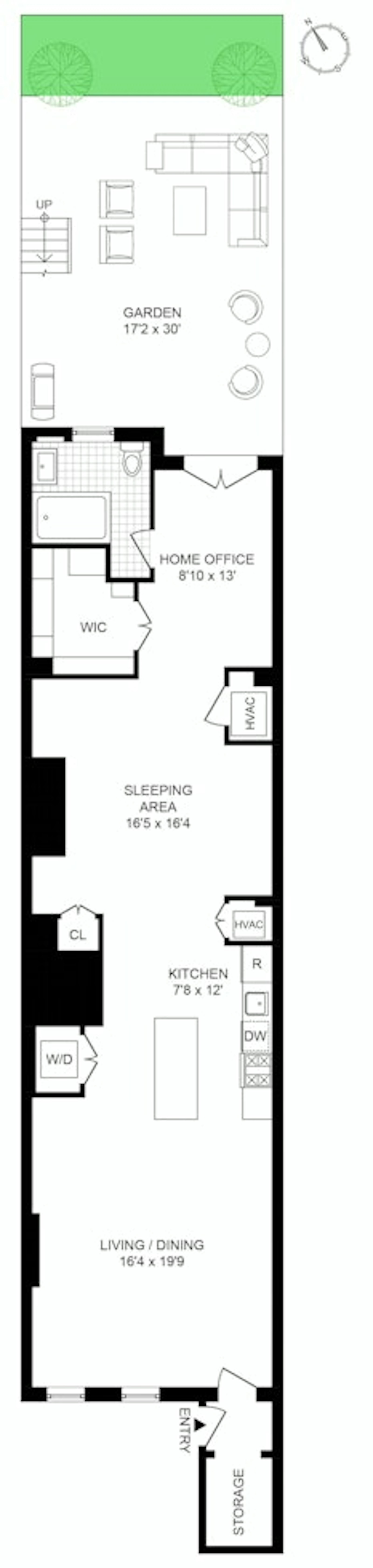 Floorplan for 245 West 71st Street