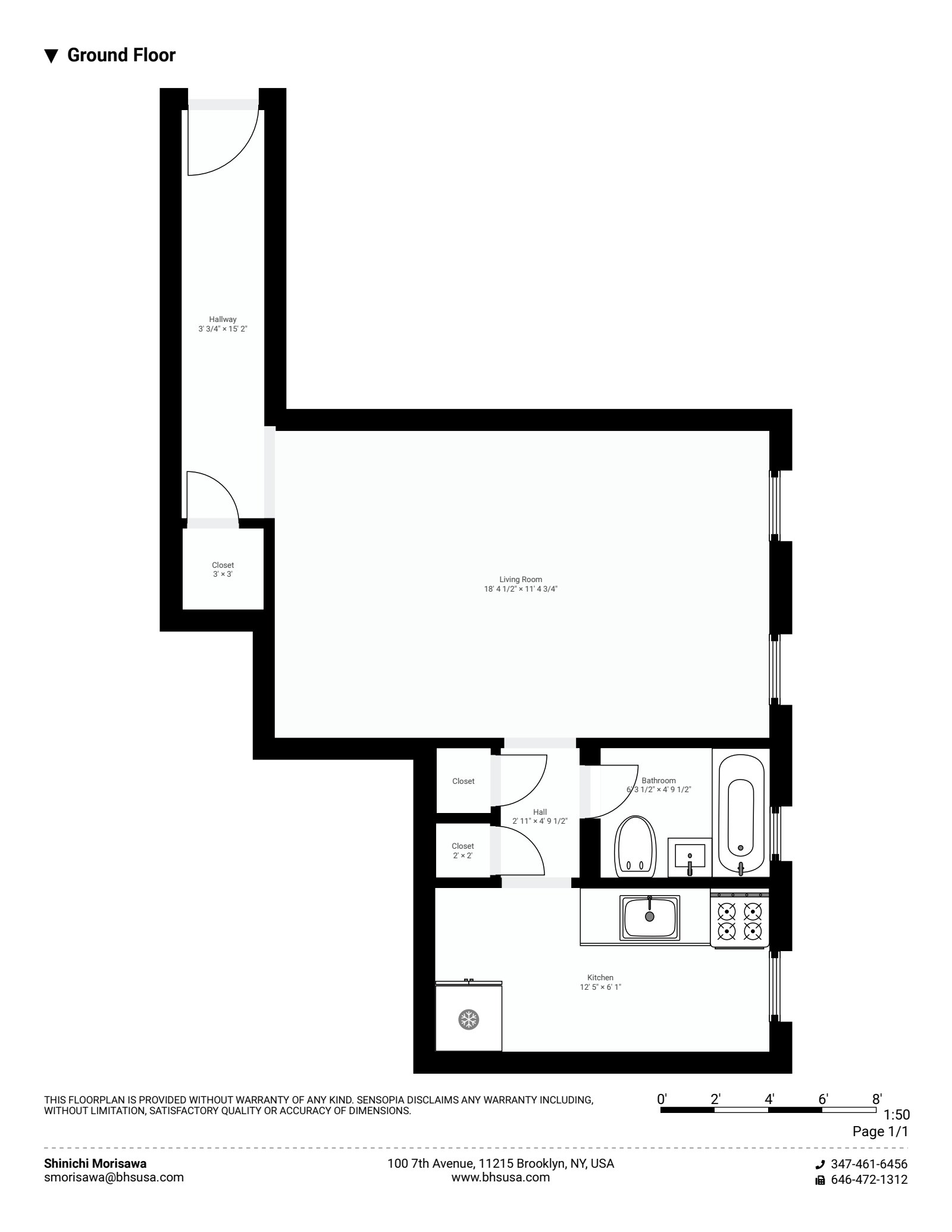 Floorplan for 41 -25 44th St, C8