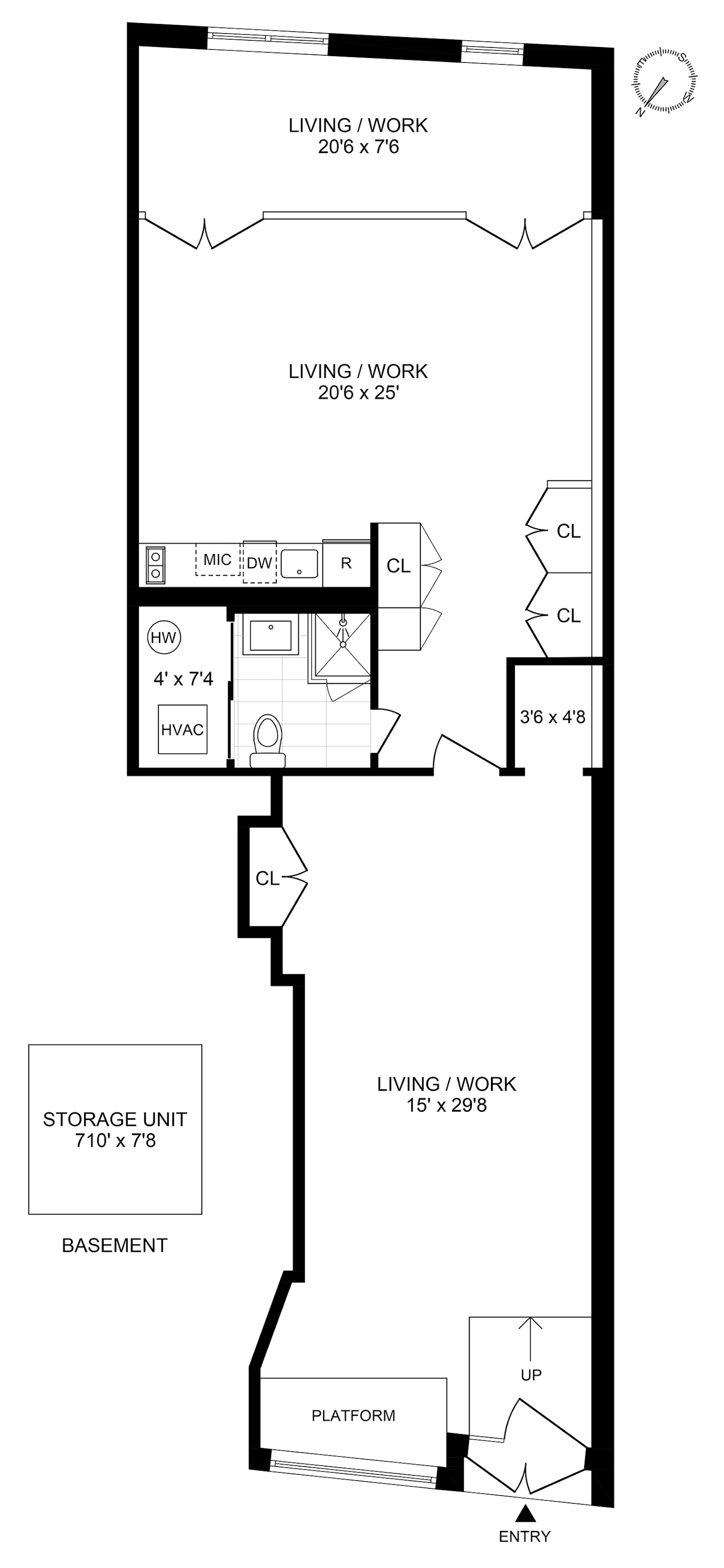 Floorplan for 97 Crosby Street, 1