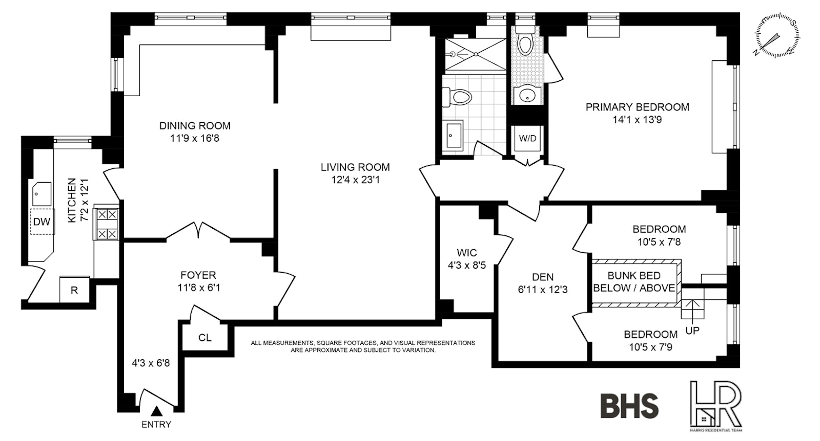 Floorplan for 300 Riverside Drive, 11E