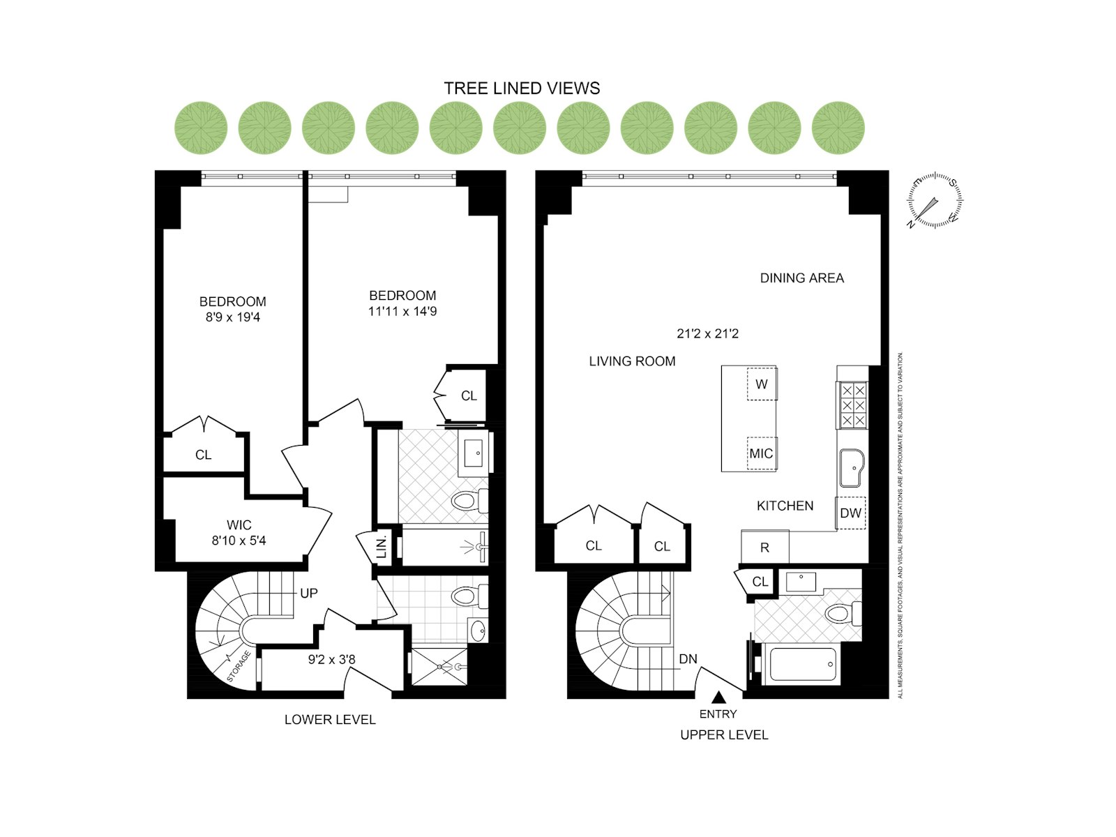 Floorplan for 12 Beekman Place, 3/4B