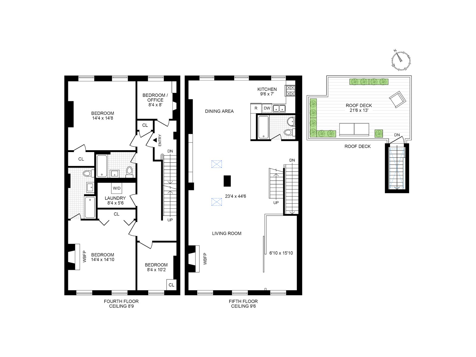 Floorplan for 331 West, 20th Street, 2