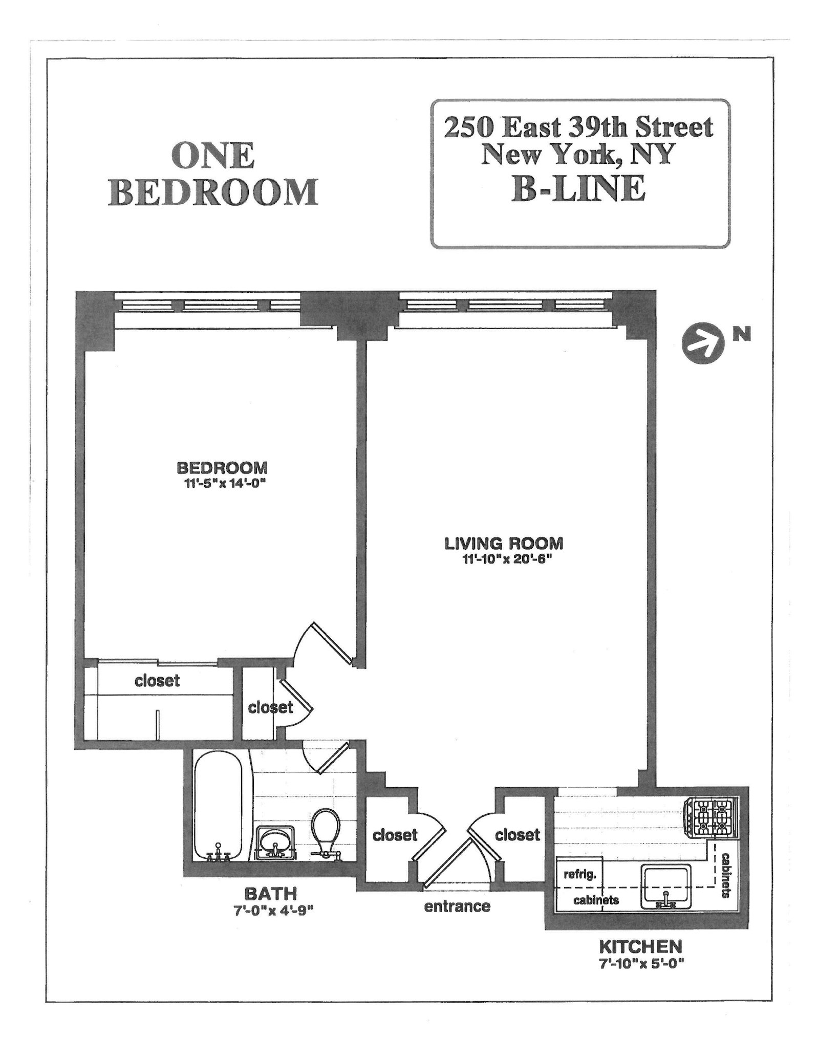 Floorplan for 250 East 39th Street, 8B