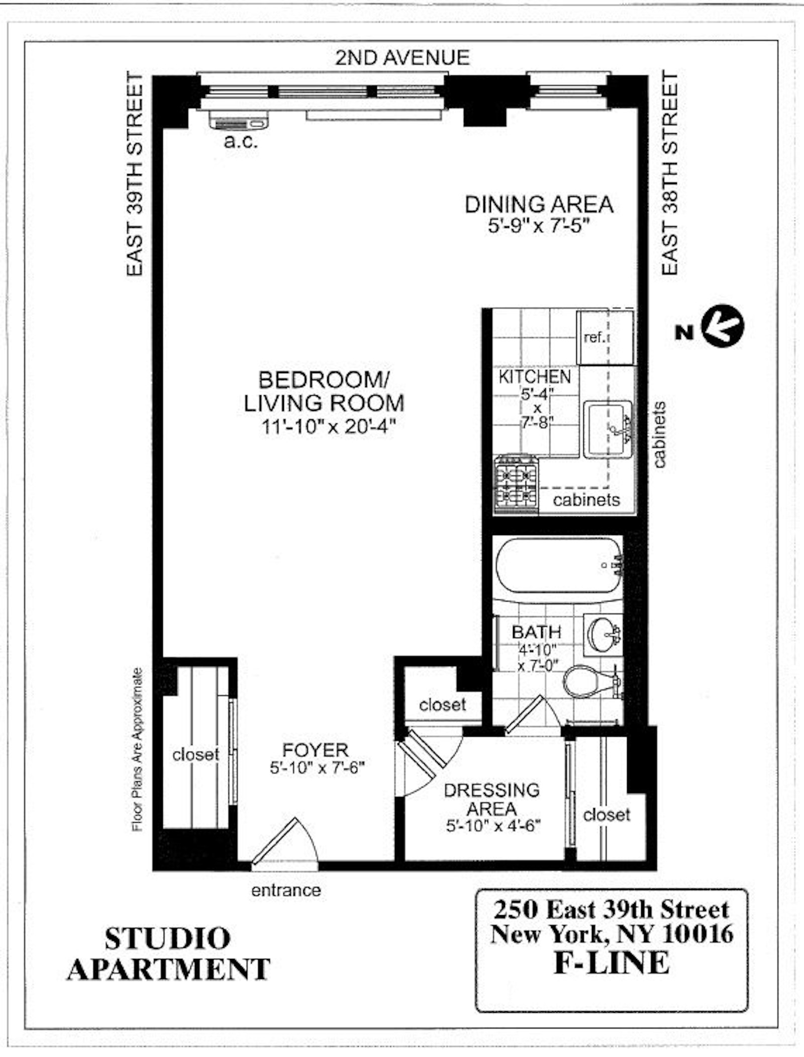 Floorplan for 250 East 39th Street, 10F