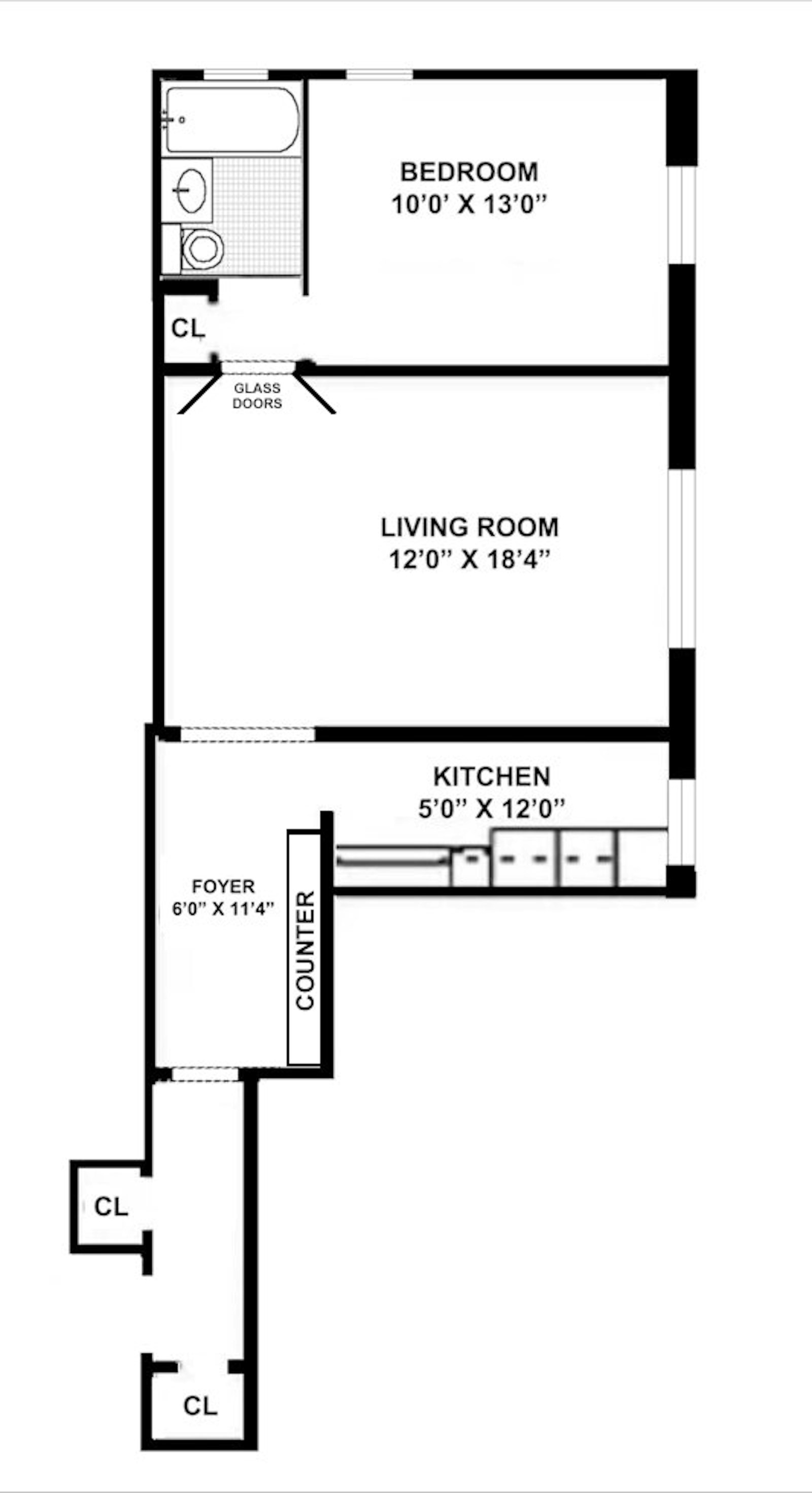 Floorplan for 349 East 49th Street, 6L