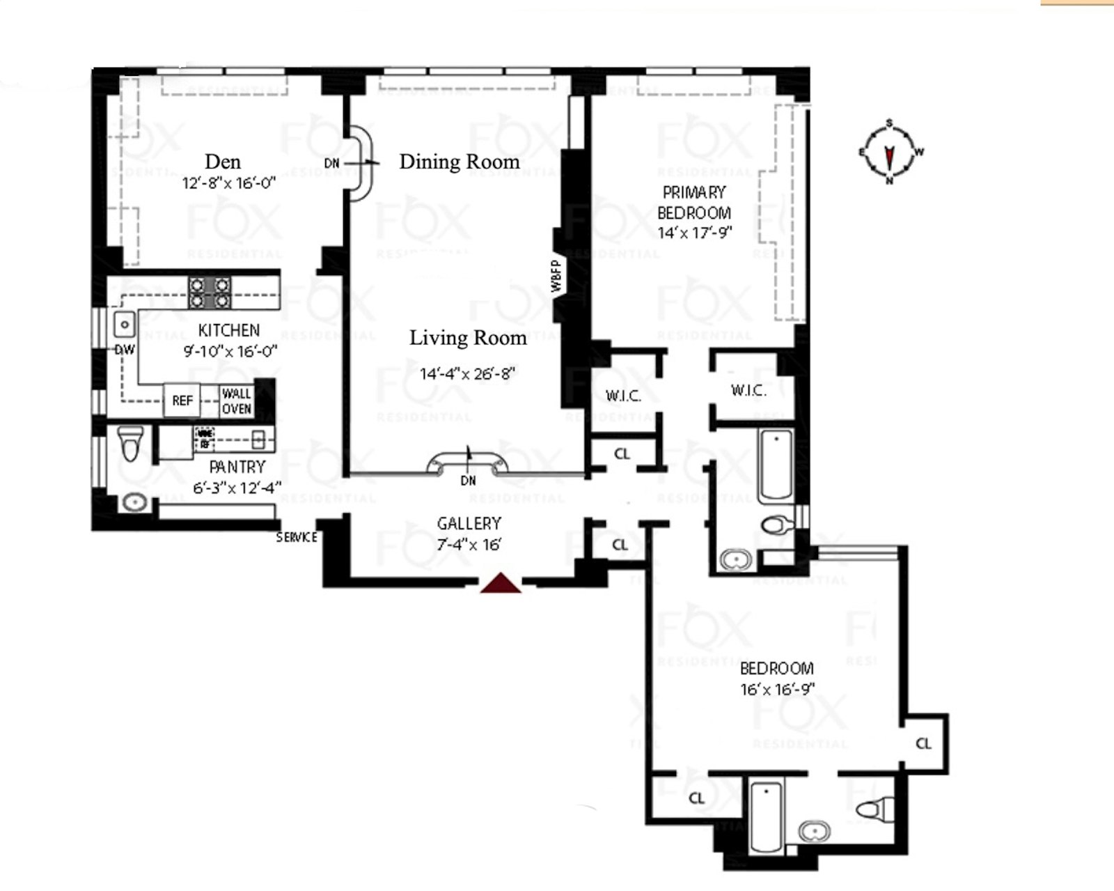 Floorplan for 180 East 79th Street, 14D