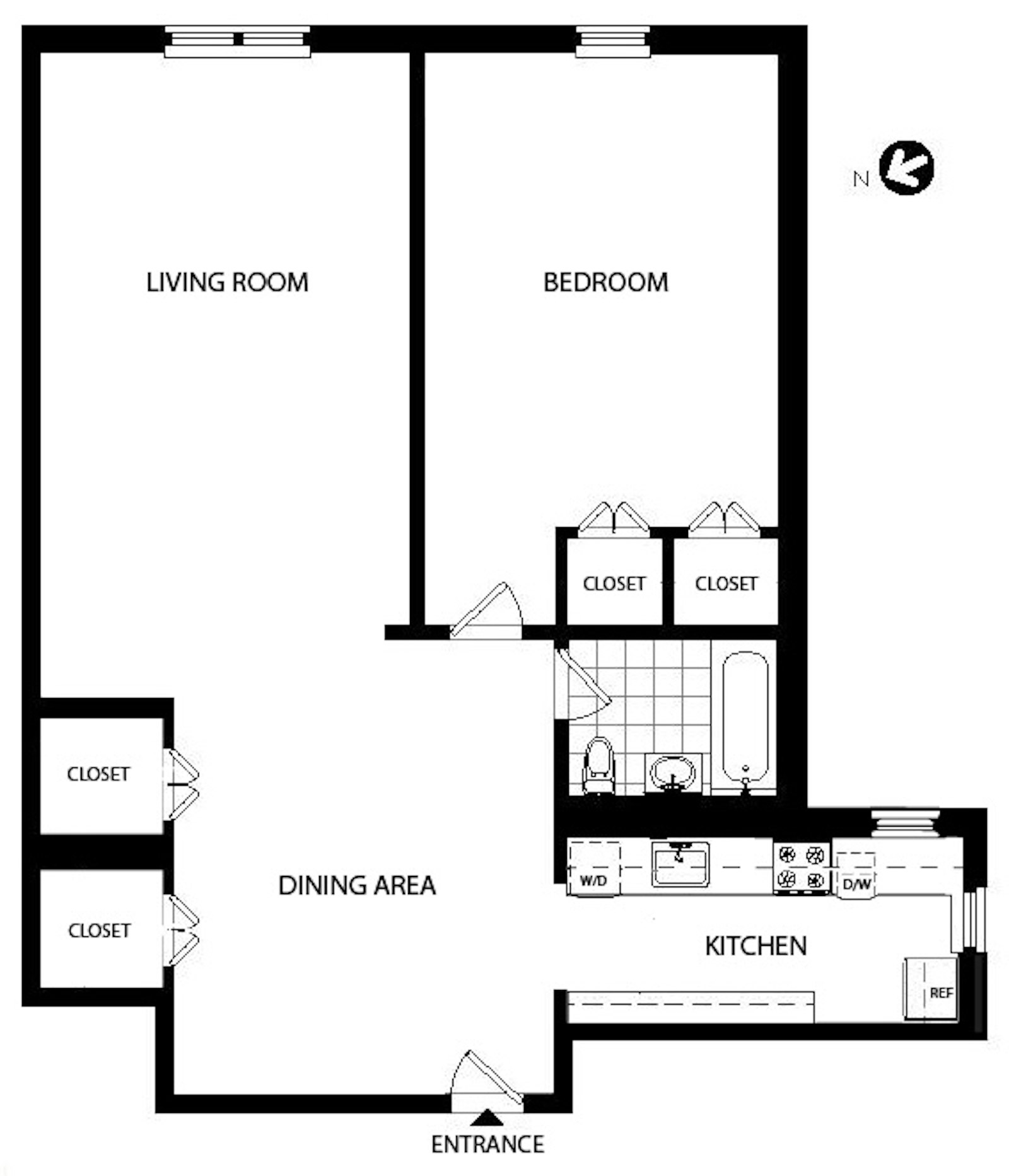 Floorplan for 340 Haven Avenue, 6J