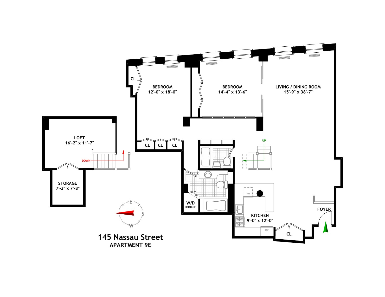 Floorplan for 145 Nassau Street