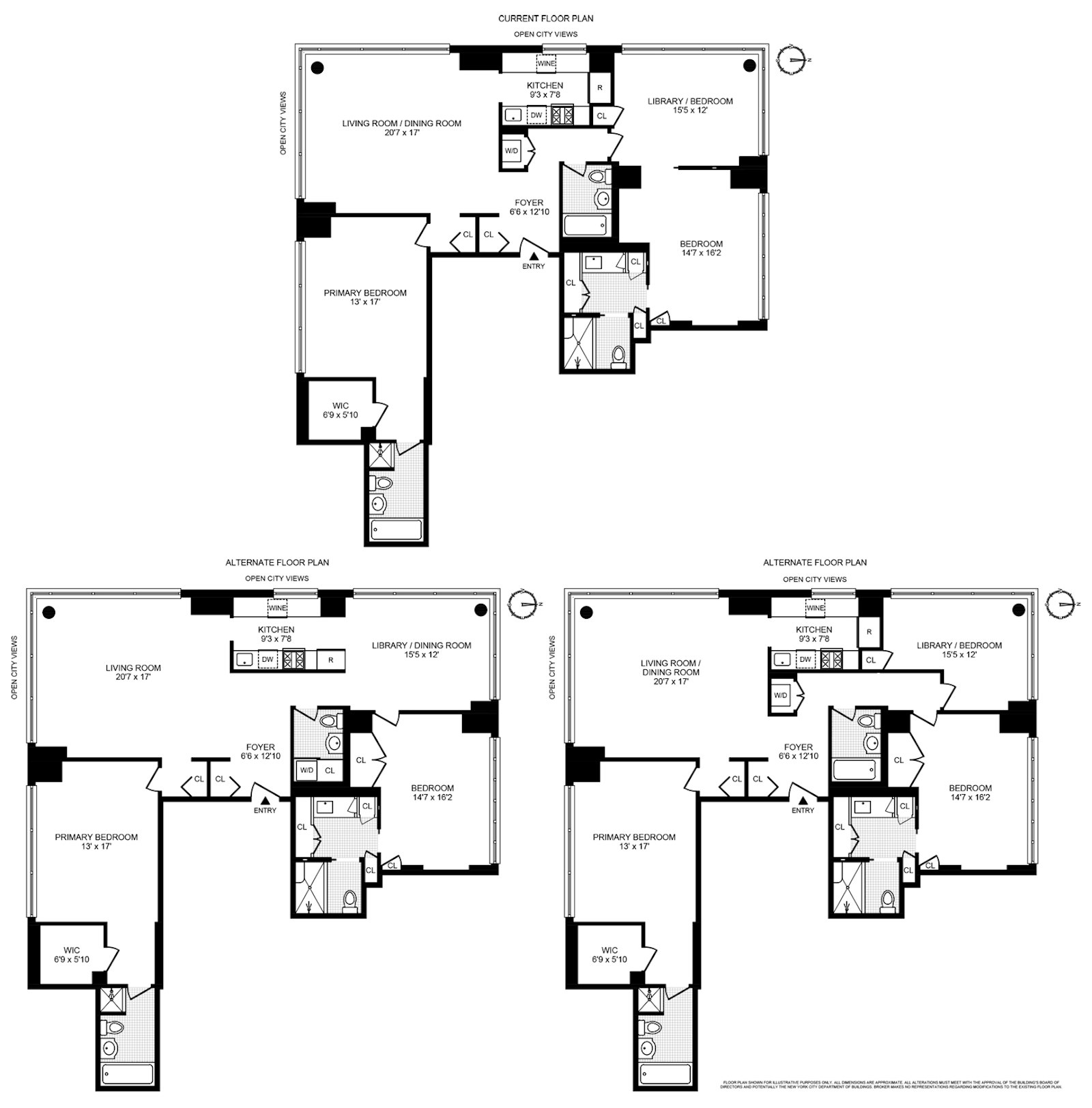 Floorplan for 250 East 54th Street, 17AB