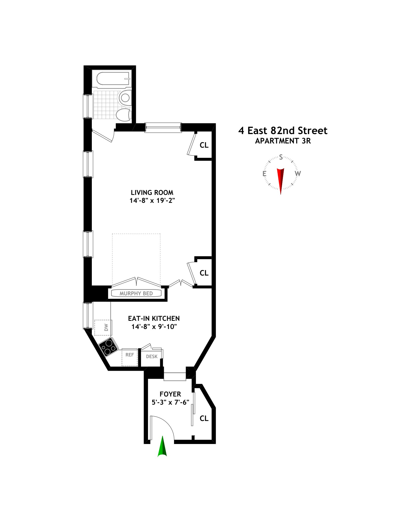 Floorplan for 4 East 82nd Street, 3R