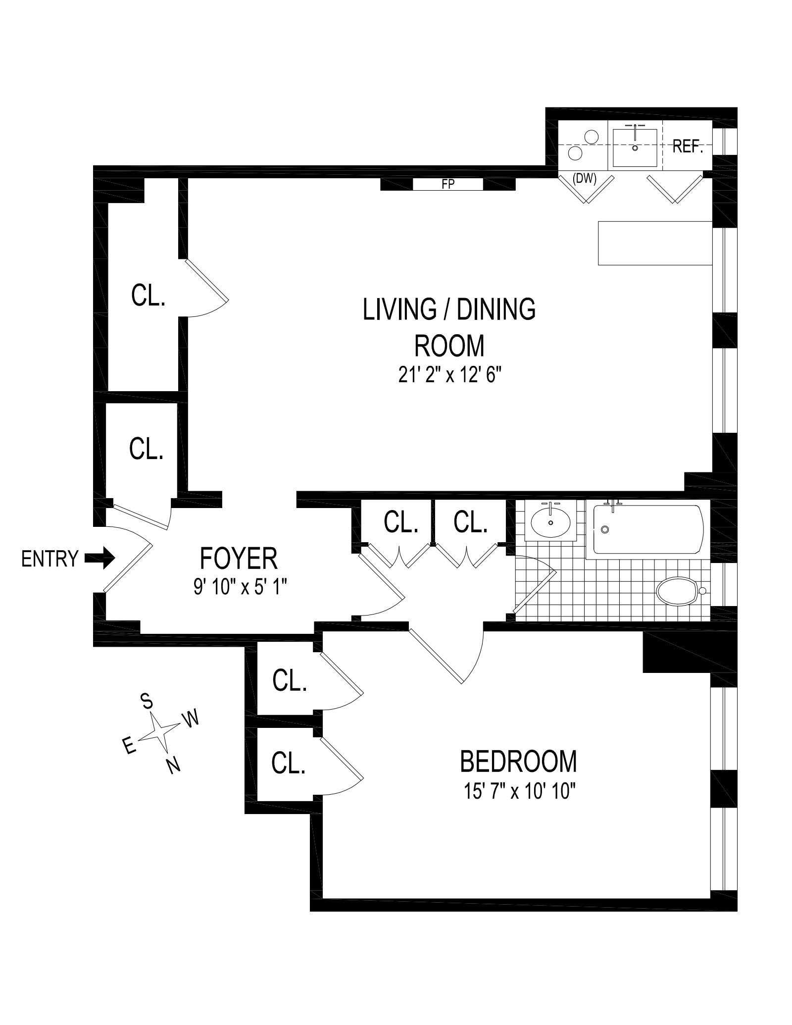 Floorplan for 315 East 68th Street, 5C