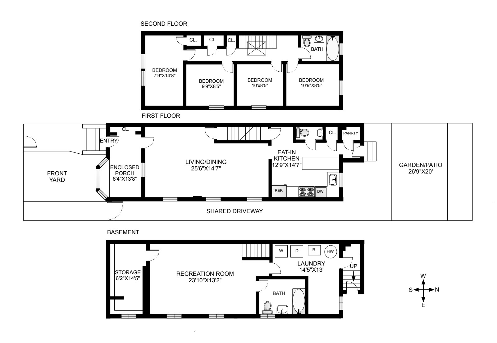 Floorplan for 2603 Clarendon Road